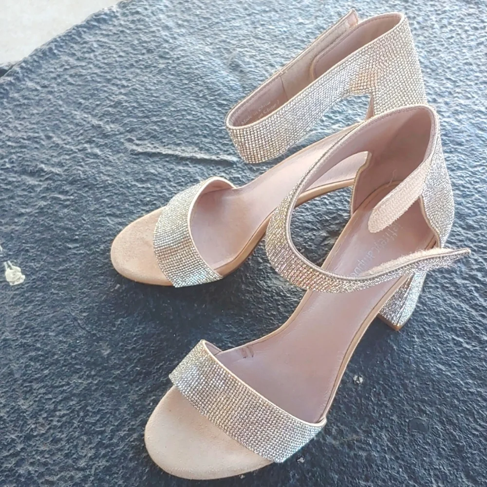 Jeffrey Campbell Lindsay Sandal Women rhinestone bling heels 9 - Picture 8 of 10